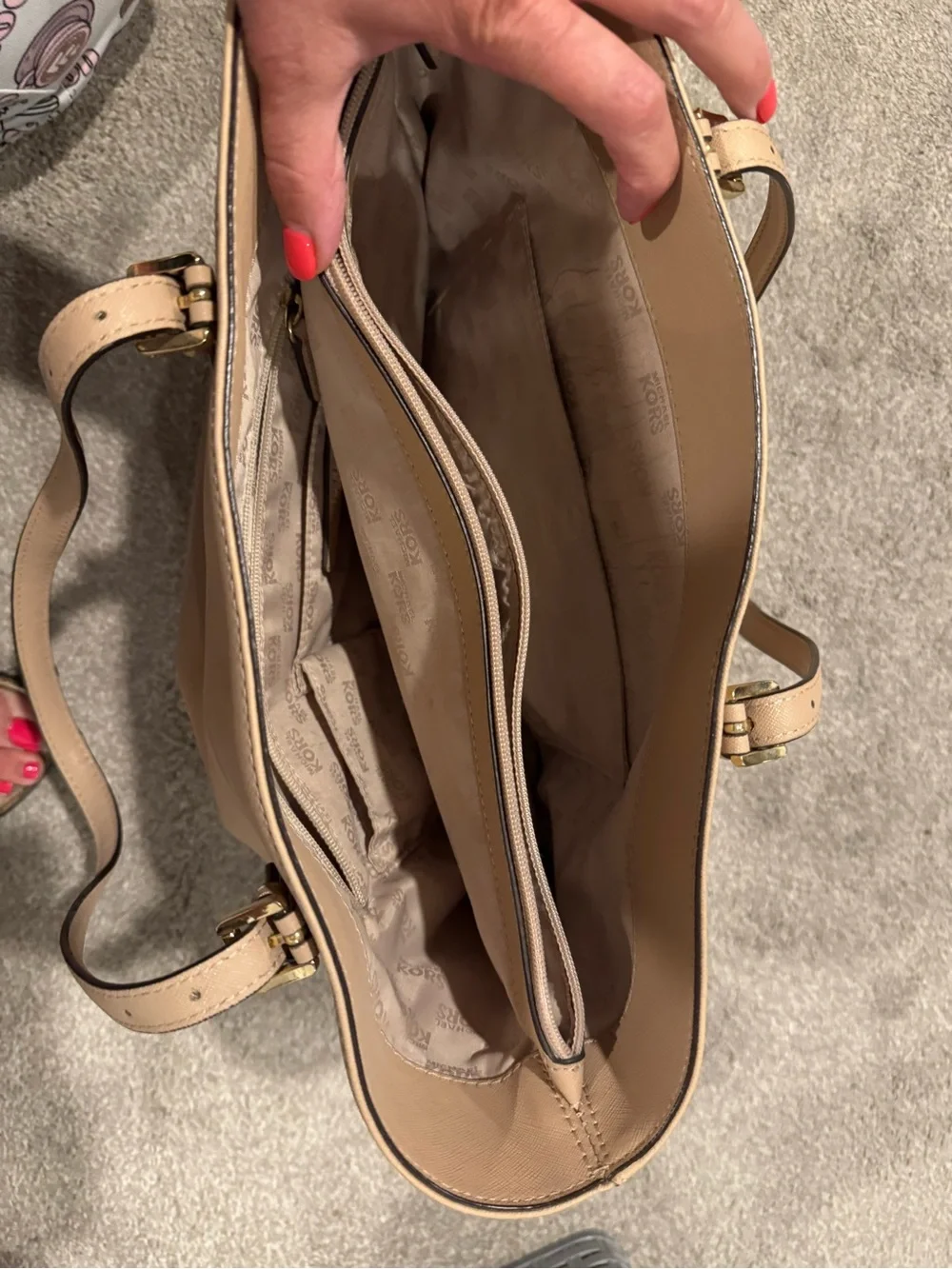 Michael Kors saffiano leather tote